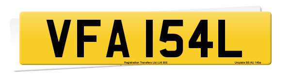 Registration number VFA 154L